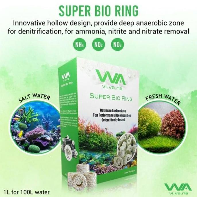 vivaria super bio ring (media bacteria aquascape/air tawar)