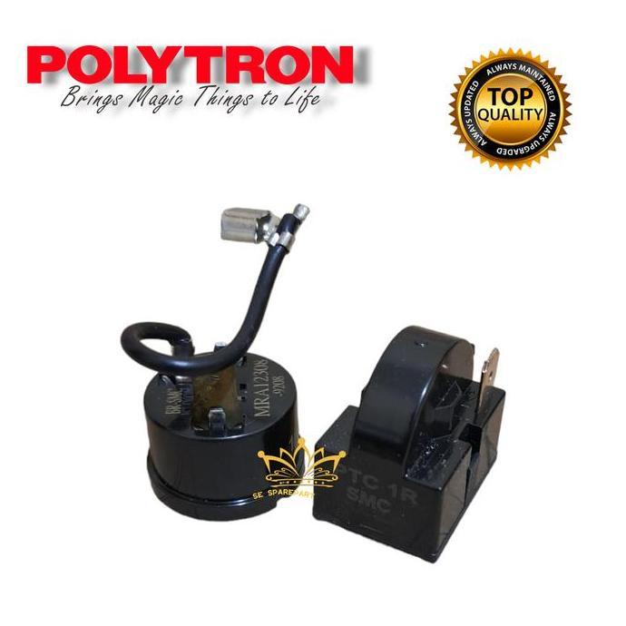 [ Polytron ] Relay Ptc+ Overload Bulat Kulkas Polytron 1 Pintu Termurah