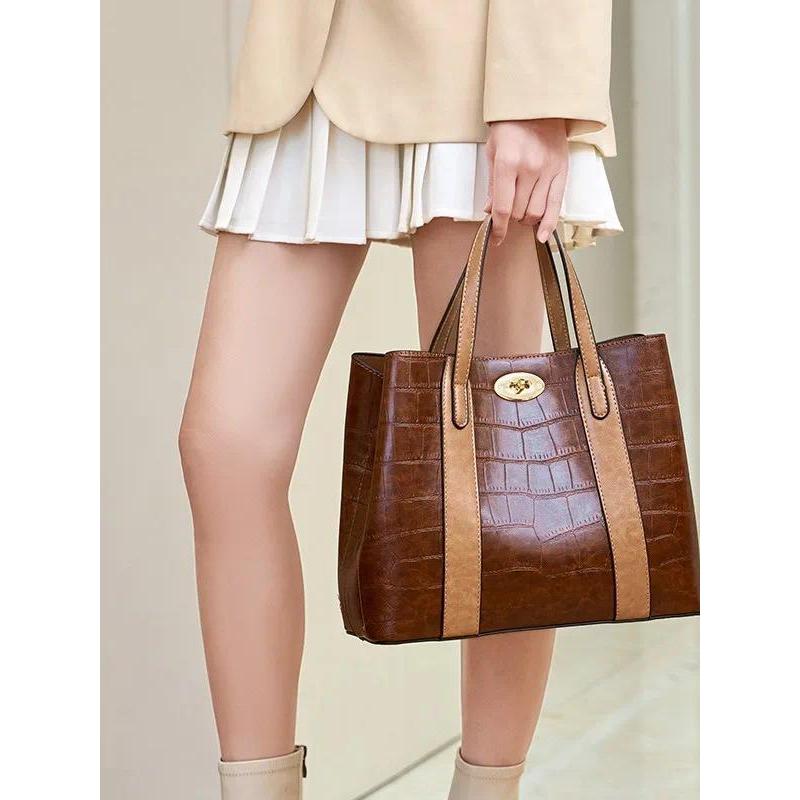 2026 New Retro Bag Women's Handbag Women's Mother Bag Crossbody Bag Women's Shoulder Bag Women's Big