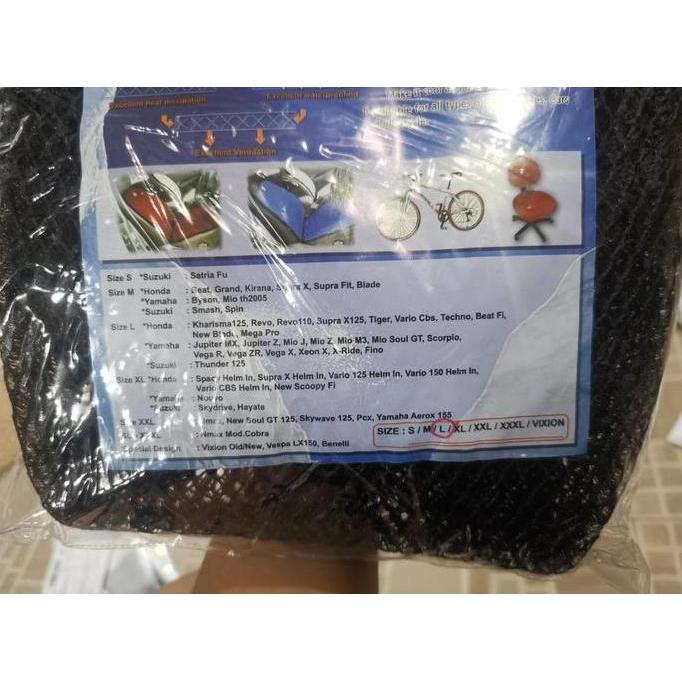 Bald Eagle Sarung Jok Jaring Motor Bebek Ukuran L All Beat Fi / Tiger / Megapro / Thunder 125 / Semu