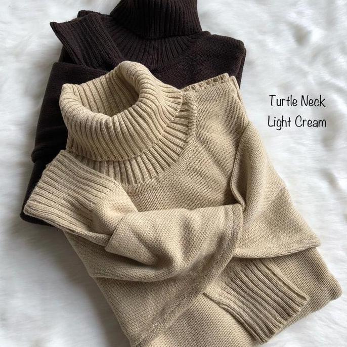 Sweater Pria Sweater Turtleneck Pria Rajut Wool Tebal.