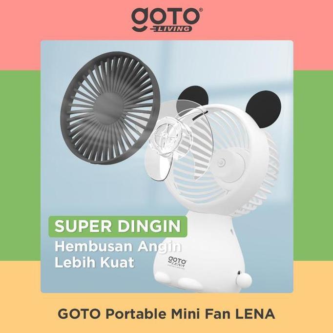 Goto [COD] Lena Kipas Angin Kecil Karakter Mini Fan Duduk Meja Portable USB