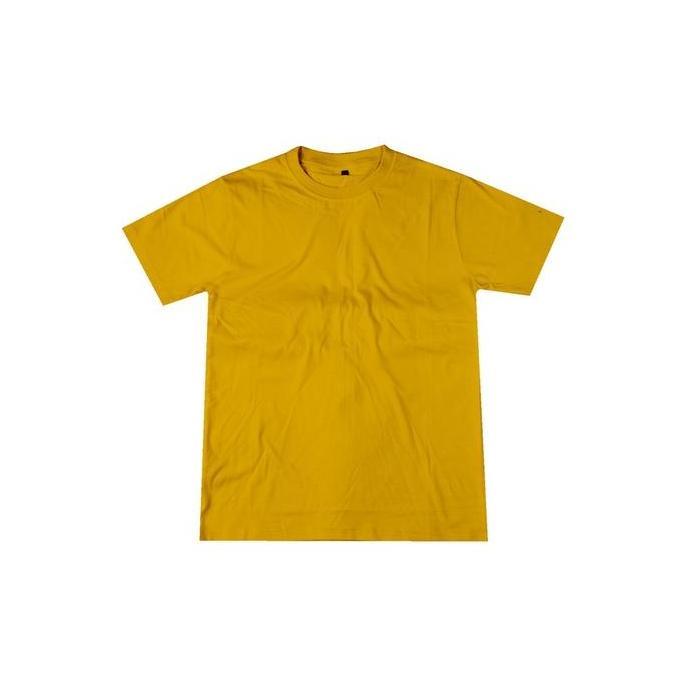 Sale Kaos Bigsize Polos Pria Kuning Mustard