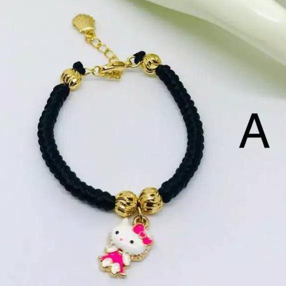 Gelang Anak Rajut Tali //Gelang Anak Lapis Emas // Perhiasan Anak