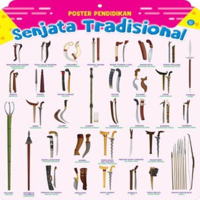 Poster Pendidikan Senjata Tradisional