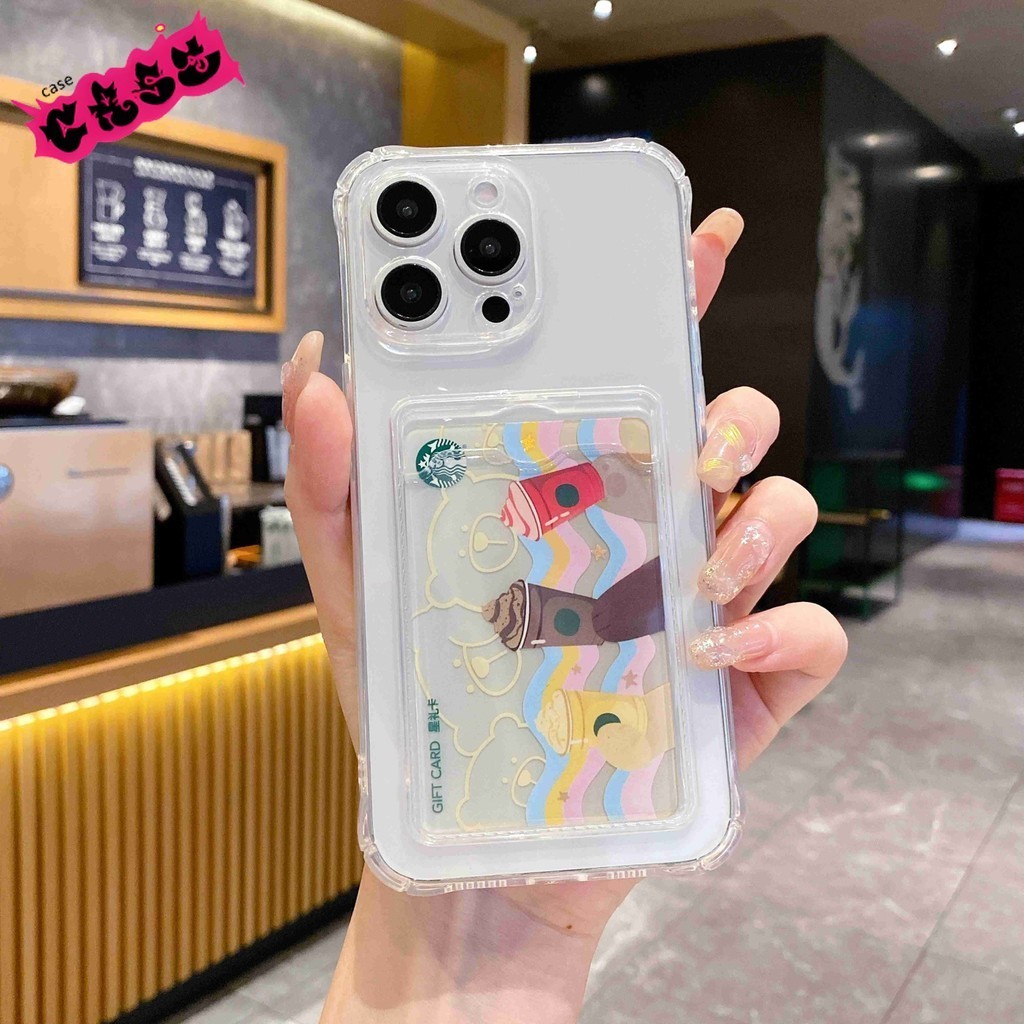 Softcase Slot Card Holder For Oppo A17 A17K A18 A35 A36 A38 A54 4G A55 4G A55 5G A57 A58 4G A60 A74 