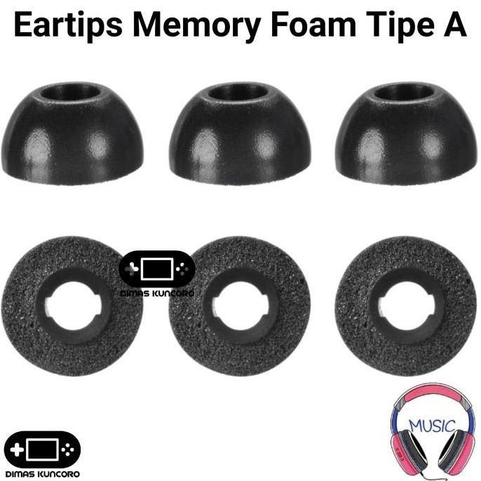 Eartips Memory Foam Tipe A busa eartip jabra elite 85t 75t 65t active