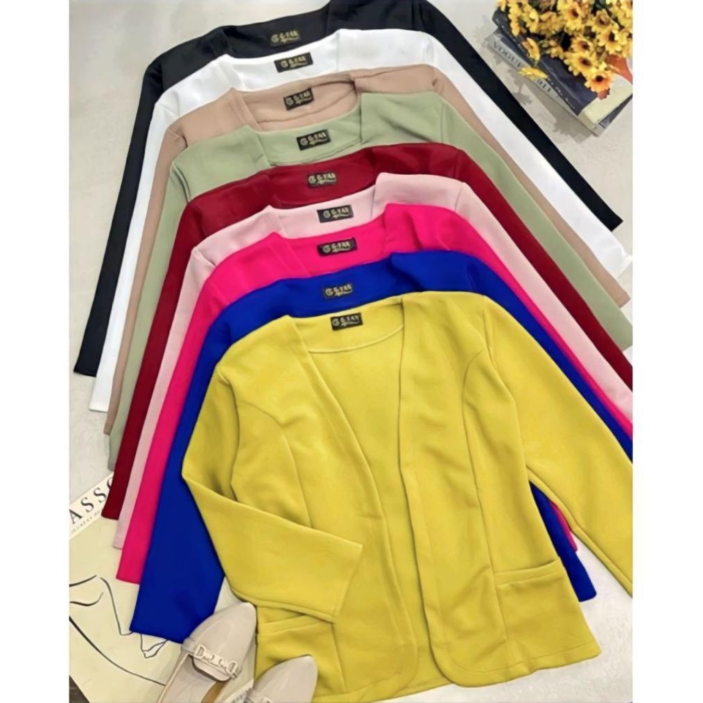 Free Ongkir One Set Blazer Scuba / Setelan Blazer Cutbray / Setelan Wanita