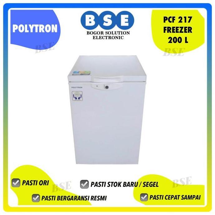 FREEZER 200 LITER POLYTRON | PROMO CHEST FREEZER | PCF 217 | PCF217