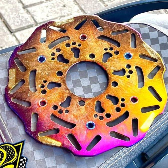 Piringan Cakram Disc Cakram Depan Jupiter Mx F1Zr Vega R Vega Zr Standart Variasi 220Mm Titanium Bar