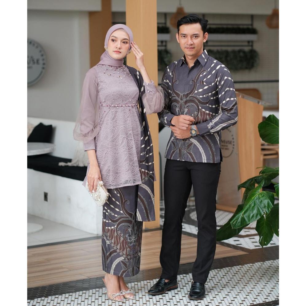 Best Seller Kebaya Wisuda Couple Modern Kebaya Nadin Tunik Lamaran Tunangan Baju Couple Kondangan Te