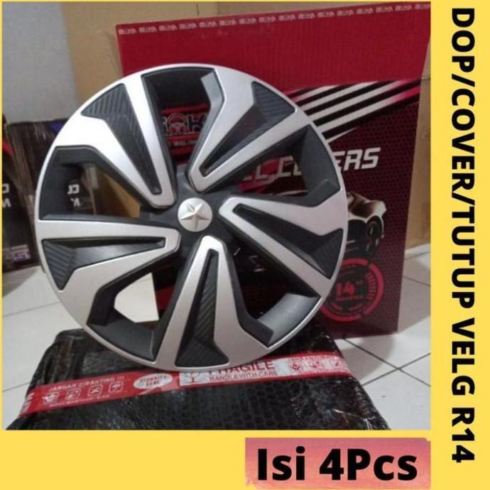 Kvhm14:Tutup Dop Roda Tutup Velg Mobil Cover Dop Velg Ring 14