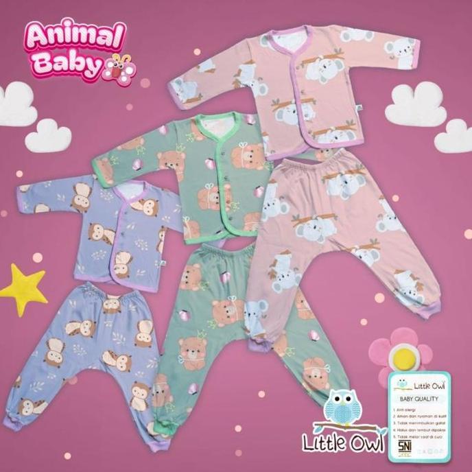 Little Owl - Setelan Panjang Little Owl - Setelan Baju Anak Little Owl - Set Baju Bayi
