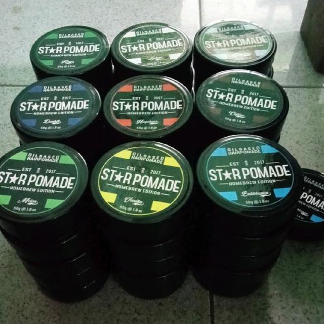 Pomade Star  Oilbasd Paket 6 Pcs  Pomade Pria
