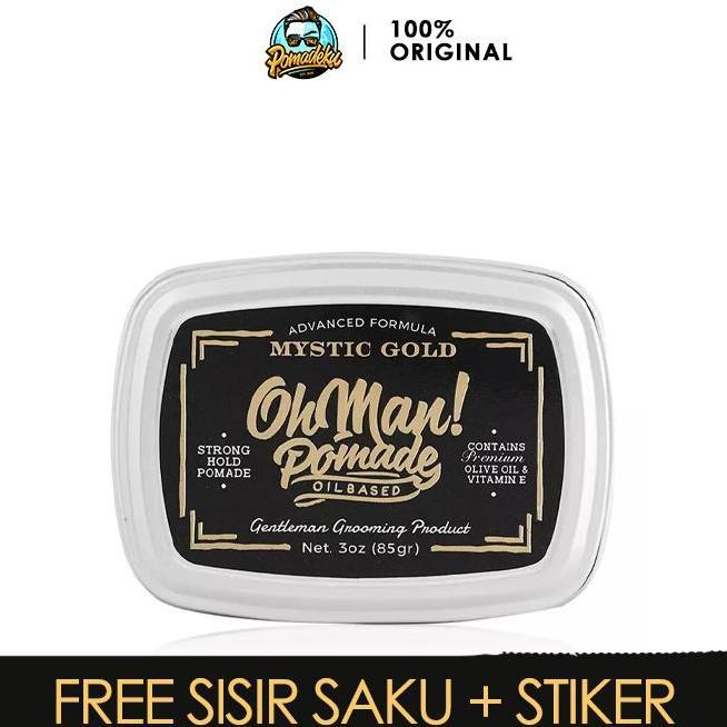 Oh Man Pomade Mystic Gold Strong Hold Oil Based