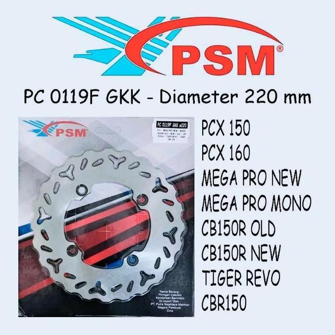 Disc Cakram Piringan Belakang Psm Vario 160 Pcx 150 Pcx 160 Adv 160 Megapro New Megapro Mono Cb 150R