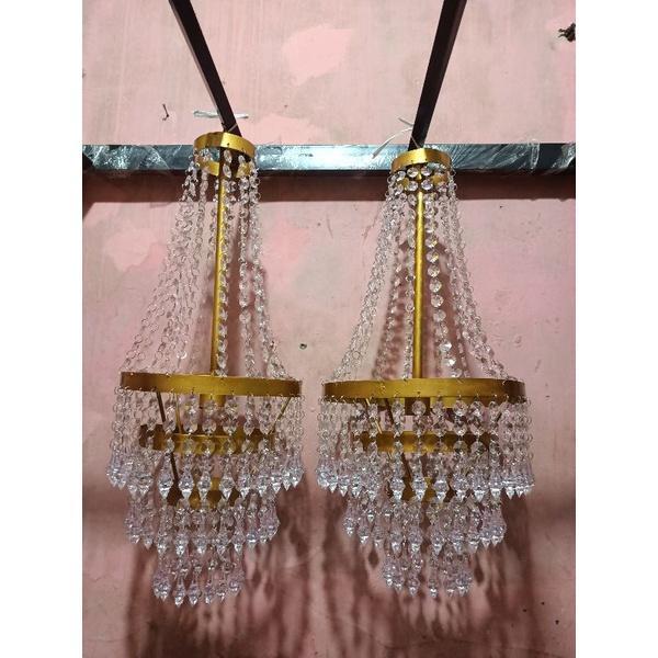 Lampu Gantung Akrilik / Lampu Kristal Gantung / Lampu Gantung Kristal Dekorasi