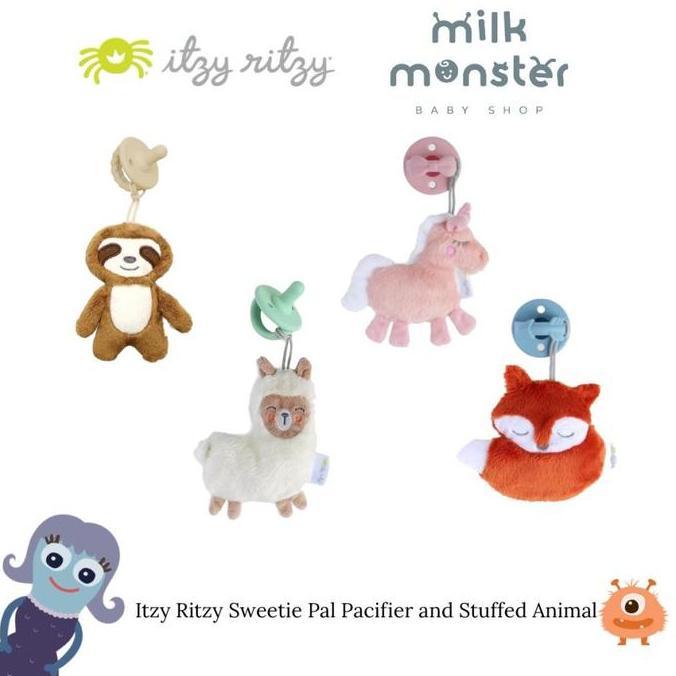 Itzy Ritzy Sweetie Pal Pacifier and Stuffed Animal/empeng bayi soother