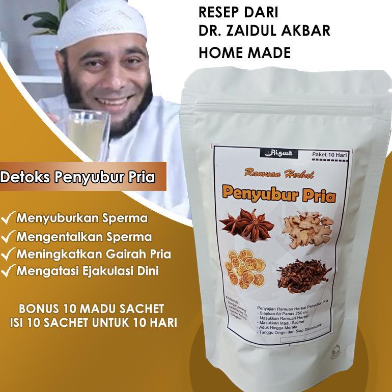 (Terbaru) PAKET 30 HARI Obat Penyubur Sp3rma Pria Subur Detox JSR Pengental Kesuburan Ala Dr Zaidul 