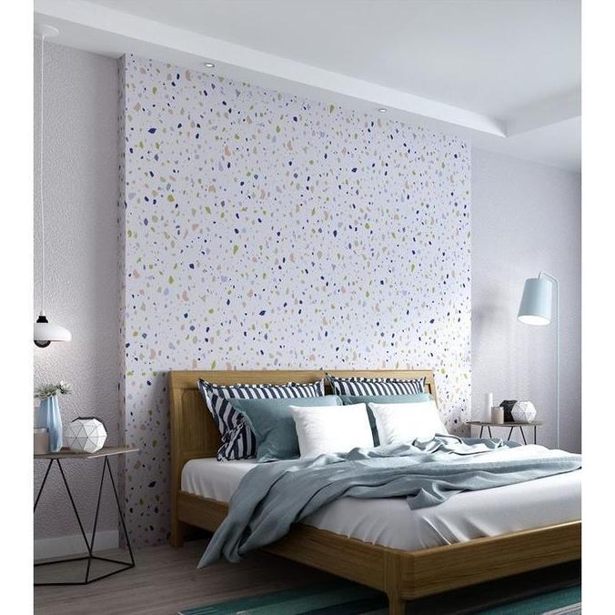 Wallpaper Lebar 60Cm Motif Mozaik Wall Paper Stiker Sticker Setiker Dinding Dekorasi Rumah Tembok Ru