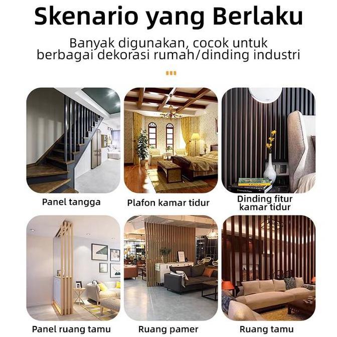 Wpc Wall Panel 3 Meter Wallpaper Dinding Wpc Panel Dinding Wood Panel Wpc