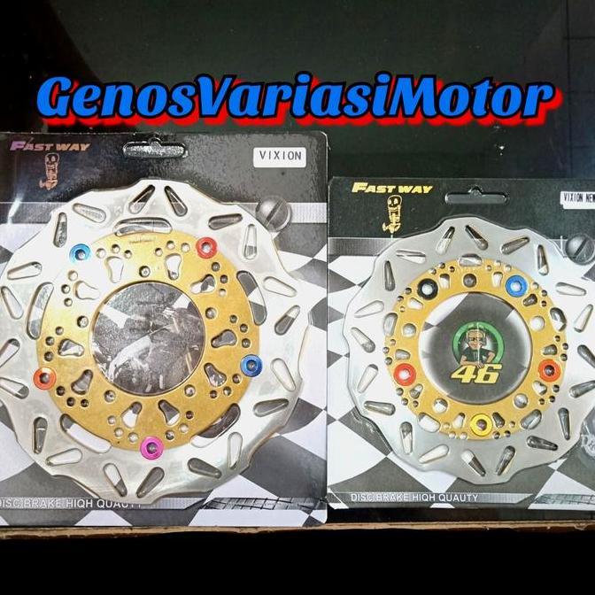 PIRINGAN CAKRAM DEPAN BELAKANG VIXION NEW / VIXION OLD 1 SET BARU
