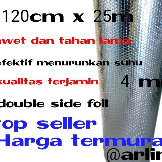 Aluminium Bubble Foil Double Side Peredam Panas Atap Insulasi Atap