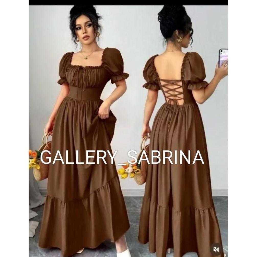 PREMIUM DRESS MODERN VINTAGE / DRESS PRANCIS ALA KERAJAAN BAJU PANJANG WANITA GAUN PESTA