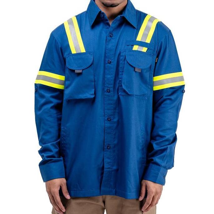jozzymary - engineer workwear - logging blue, wearpack/kemeja panjang / kemeja kerja lapangan by eng