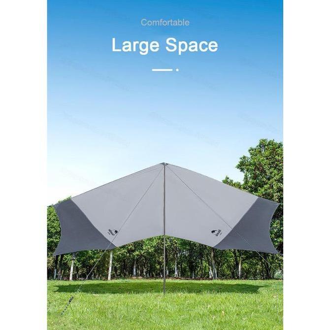 FLYSHEET HEXAGON NATUREHIKE NH16T013-S TENDA SHELTER CAMPING OUTDOOR