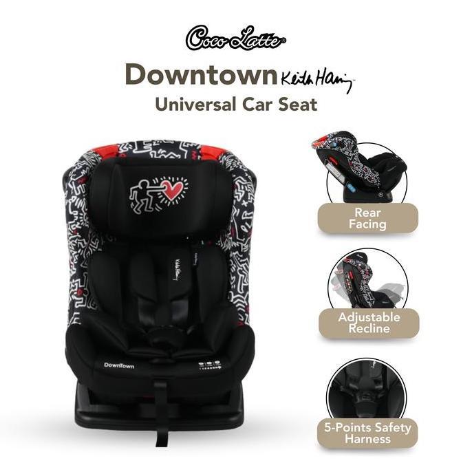 COCOLATTE | KEITH HARING DOWNTOWN Black Carseat