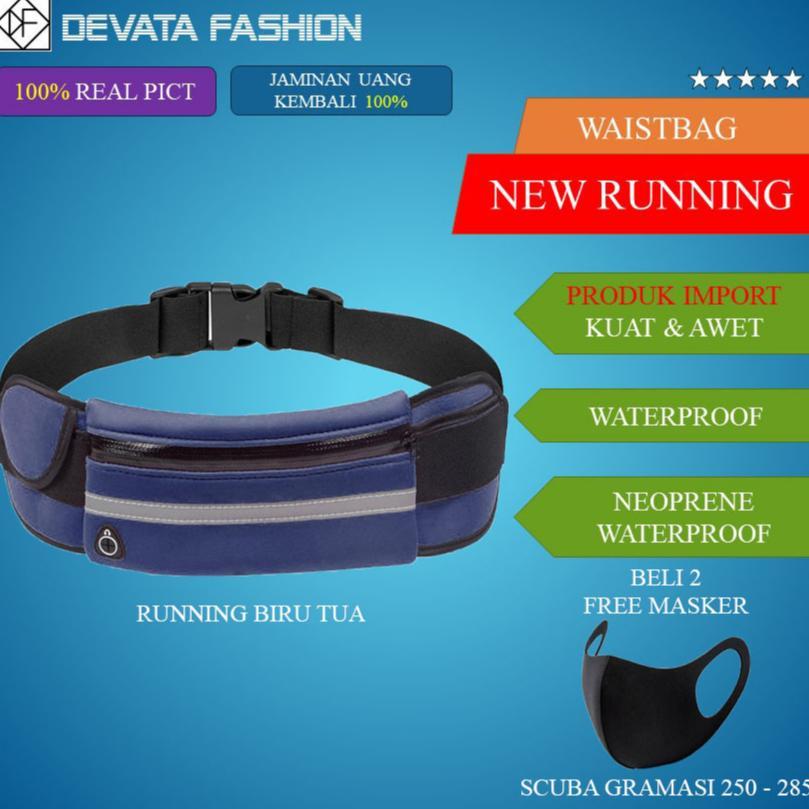 ORIGINAL TAS PINGGANG WANITA CEWEK NEW RUNNING PINGGANG SPORT OLAHRAGA LARI MURAH WATERPROOF WANITA 