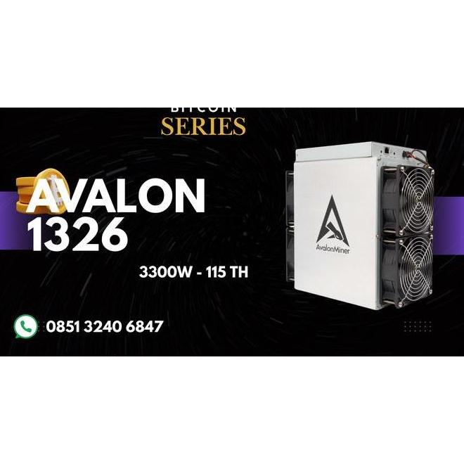 Avalon 1326 115 Th Asic Bitcoin Miner