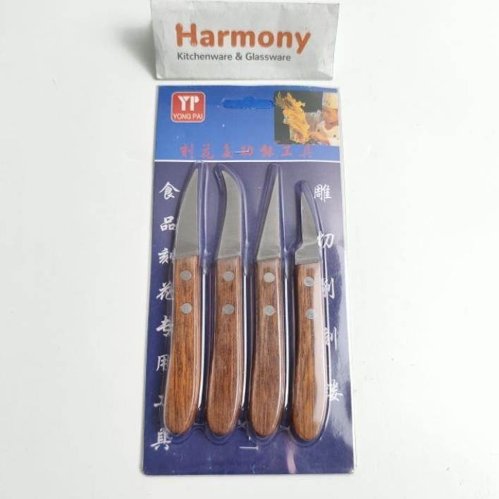 Pisau Garnish Ukir Set Stainless Mini Kecil Dekorasi Knive Knife Decorating