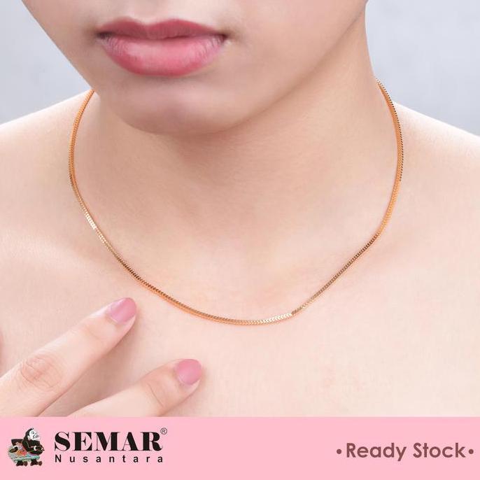 Gersangseller - Kalung Emas milano polos Semar Nusantara - Gold
