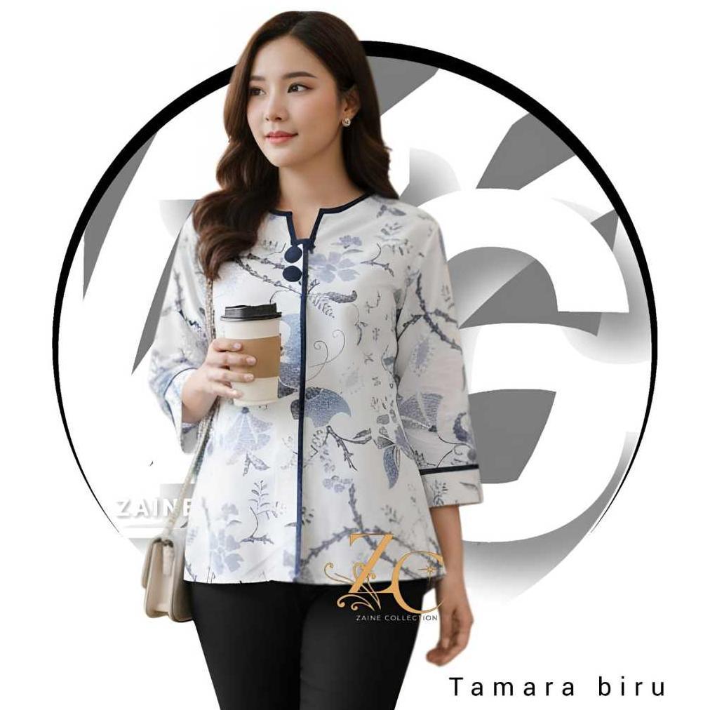 NEW ARRIVAL Baju Batik Wanita Modern Atasan Blouse Batik Kerja Kantor Wanita Model Terbaru