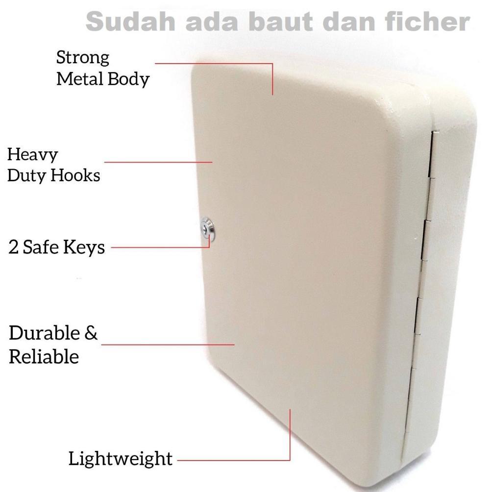 Terlaris Cod Kotak Kunci Besi Dinding Key Box Cabinet Keybox Kotak  Gantungan Kunci Kunci Dinding Be