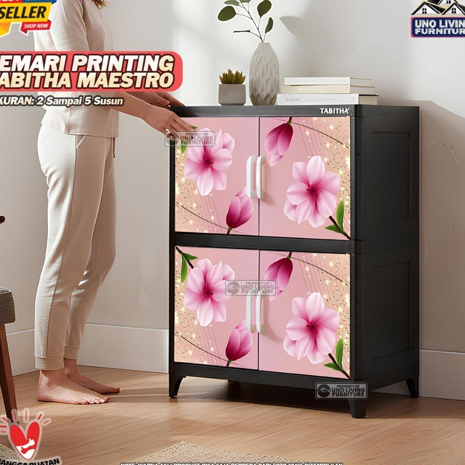 Lemari Pakaian Plastik Tabitha Maestro Printing Lemari Pintu Printing Lemari Kaca Tabitha Minimalis