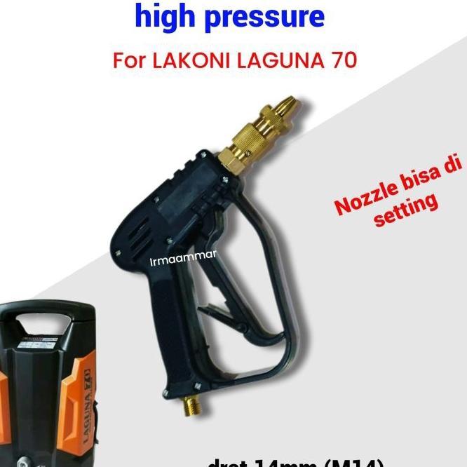 Gun Tembak Semprotan Air Jet Cleaner Lakoni Laguna 70, Ql1200 Drat M14 - Nozzle Semprot High Pressur