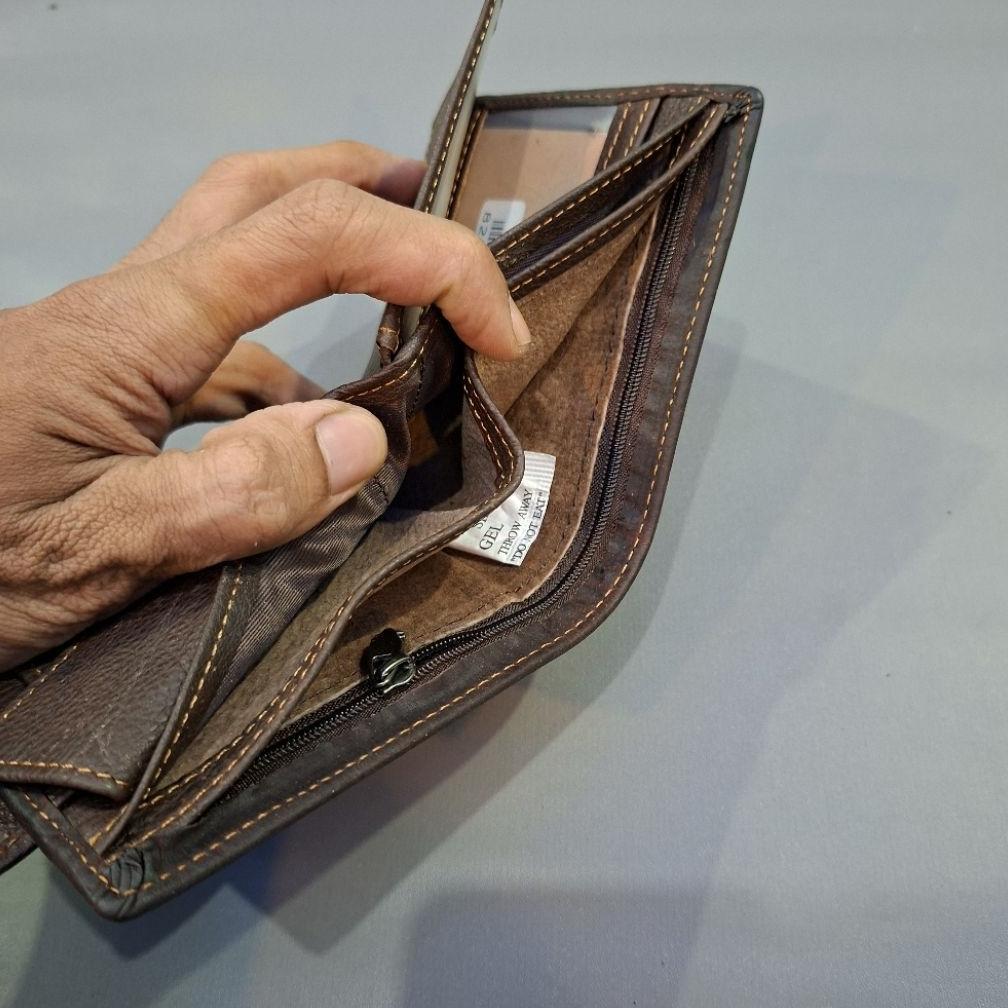 OFFICIAL Dompet full kulit asli original magnet klil kancing tutup pria dan wanita
