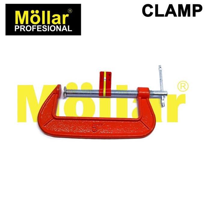 XERANA BISON Clamp C 5 Inch Catok Penjepit 125 mm Klem Kayu Besi Jepit 5"