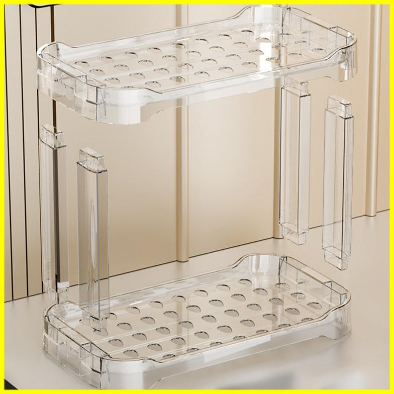 PAKET HEMAT Rak Acrylic Kosmetik Rak Makeup Rak Organizer Kosmetik / Rak Kosmetik Acrylic 3 Tingkat 