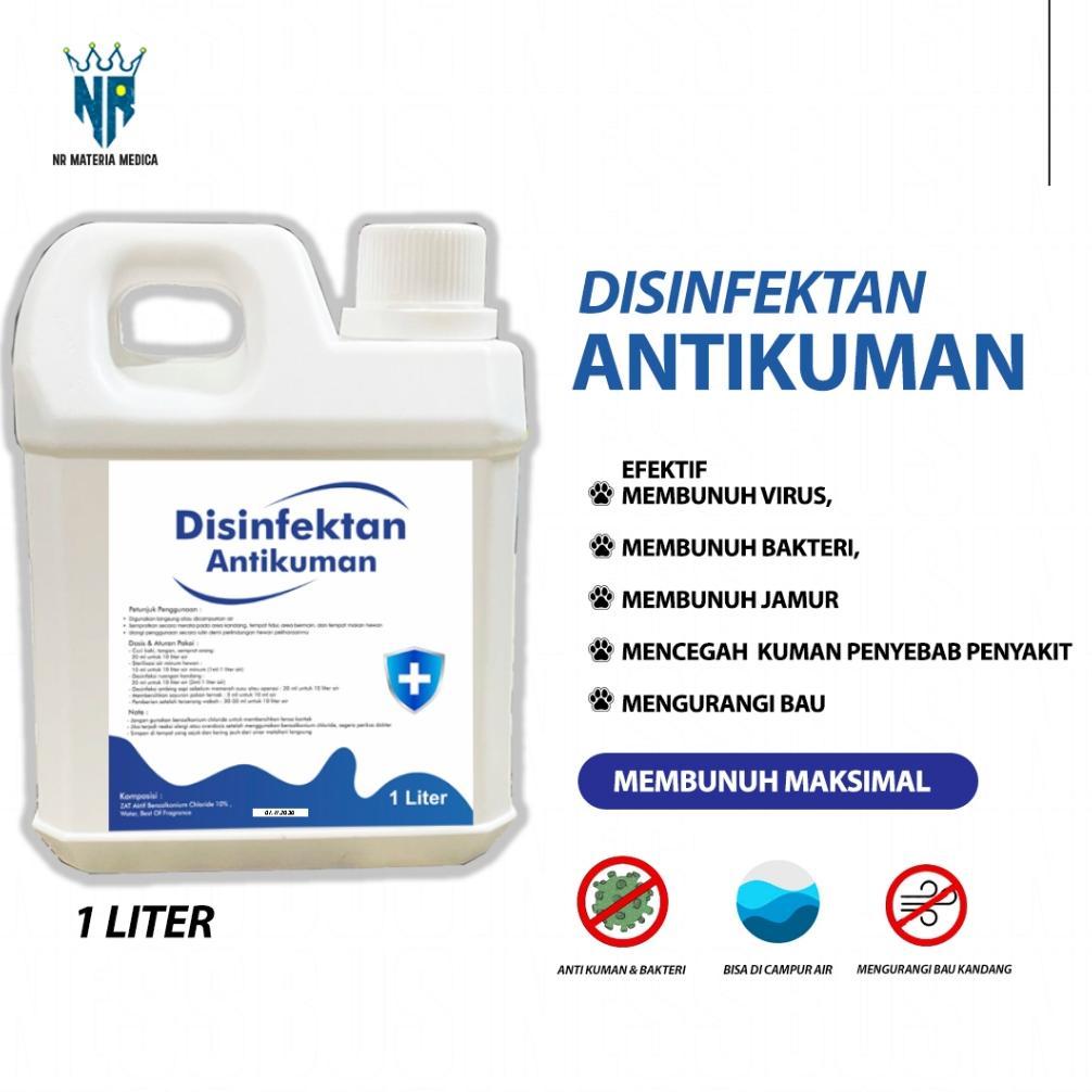 Disinfektan antikuman 1 LITER - Disinfektan BKC 10% Desinfektan Kandang Peternakan Ayam Bebek Sapi K