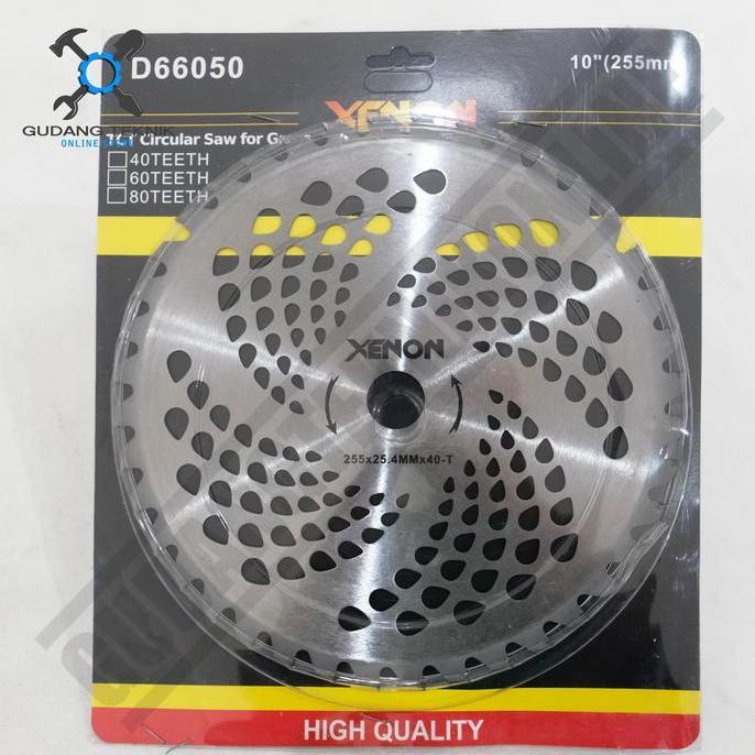 TERAR Mata Pisau Potong Rumput Bulat 40gigi Xenon - TCT Saw Xenon 40T D66050
