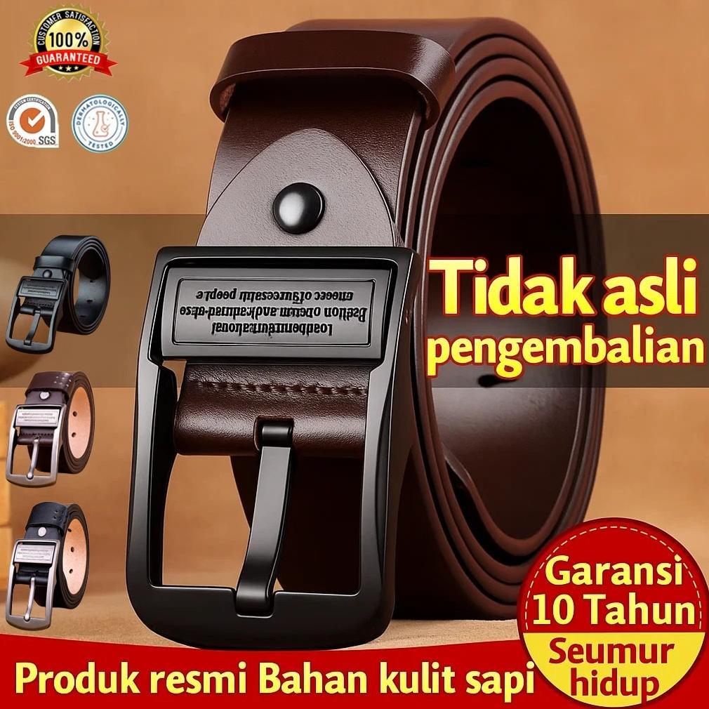 Terbaru [Tali Kulit 100% Asli] Sabuk Pria/Ikat Pinggang Pria/Sabuk Kulit Pria/Sabuk Pinggang Pria/Ta