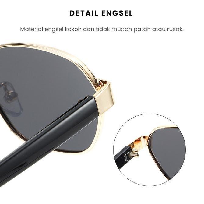 Promo Berrybarton Kacamata Geometric Modern Sunglasses Fashion Polarized Zy 8871