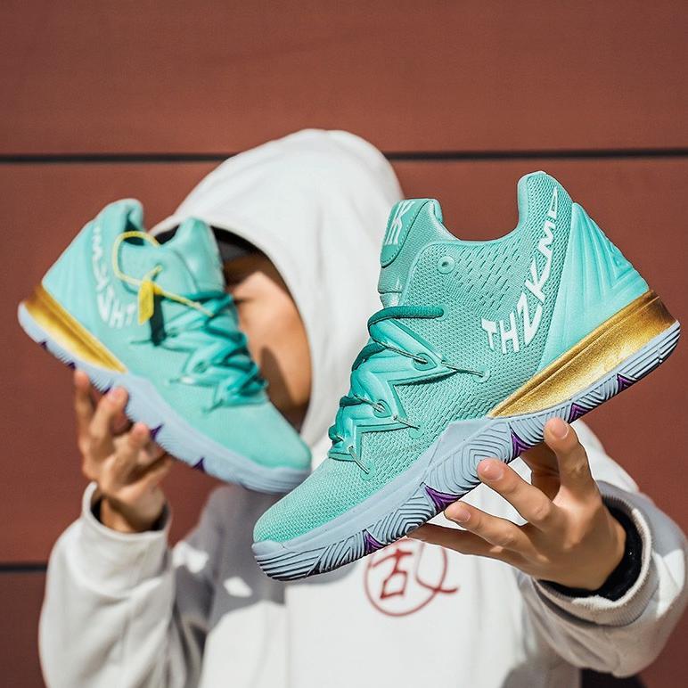 New Product Sepatu Basket Kyrie 5 Spongebob  Patrick Star Basketball Shoes 4 Colors Nba Irving 5 Bas