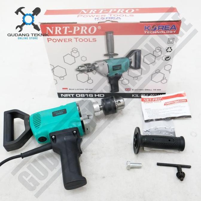 ORIZA (NRT PRO 0816HD) Mesin Bor  16mm NRT PRO 0816HD - Impact Drill NRT PRO 16 mm - Mesin Bor Listr