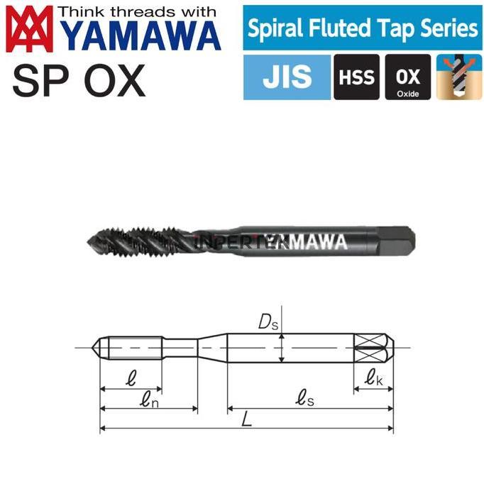 SAVAN OBRAL Tap Yamawa M10 x 1 Tap 10 Tap Mesin Spiral Tap YAMAWA 10 M10*1