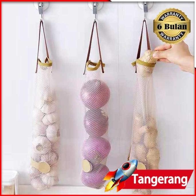 GARAVAR Kantong Jaring / Tas Jaring Bawang / Keranjang Jala Kantong Buah Bawang Sayuran